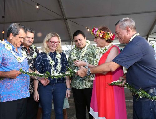 Cérémonie de bénédiction du navire de pêche Ulysse One de la société Tahiti Tuna