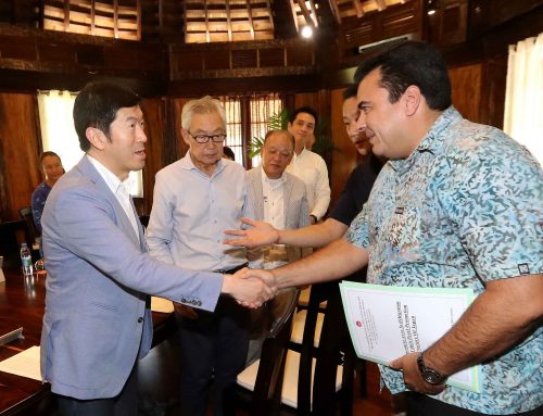 Le Vice-président reçoit une délégation de Tahiti Pearl Promotion Society of Japan