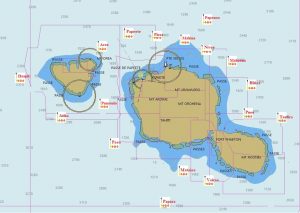 DCP Tahiti Moorea Tetiaroa 0820 Cartes du parc des DCPs en Polynésie française