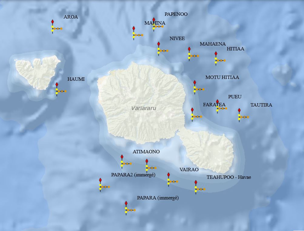 Carte Position DCP Tahiti 18072022