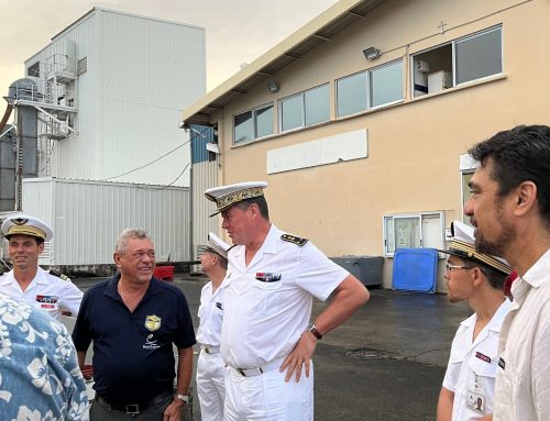 Visite du port de pêche de Papeete par le ministre du secteur Primaire en charge de la Recherche