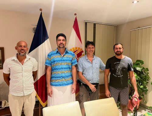 Taivini Teai, reçoit le professeur David Grégoire au sujet de valorisation de la nacre