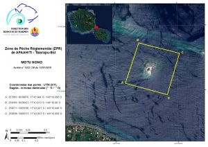 Afaahiti - Motu Nono : Zone de Pêche Réglementée