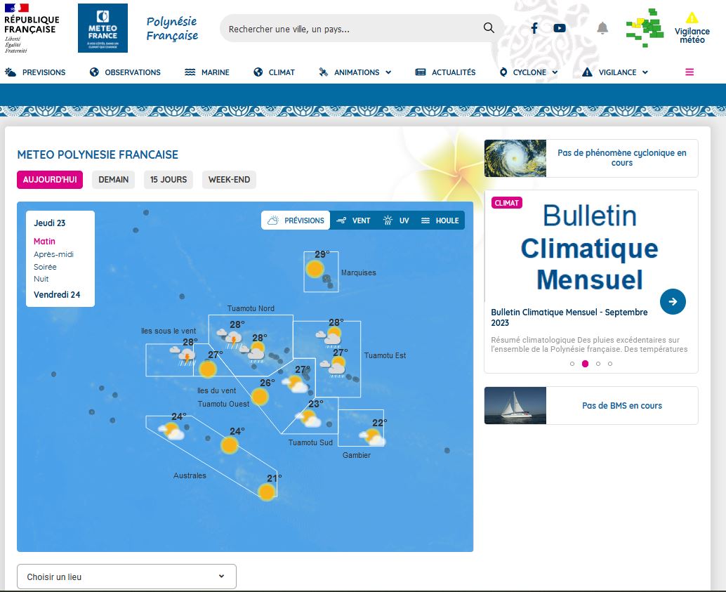 Météo Direction des Ressources Marines — free download